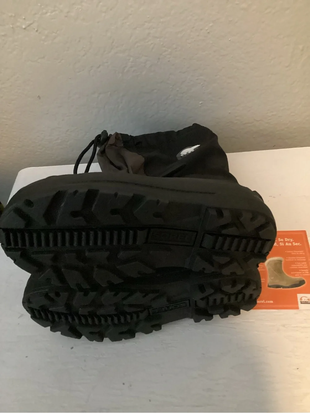Sorel Snow Otter Kids Black Winter Snow Boots - NWT